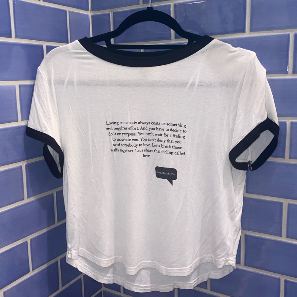 QUOTE TEE SHIRT
